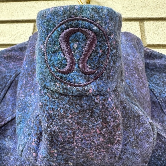 Lululemon Scuba Hoodie Light Cotton Fleece Polar Lights Blue Multi Size 4 - Picture 5 of 11